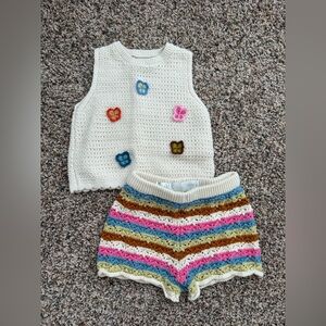 Zara Kids Crochet Outfit- Size 2T